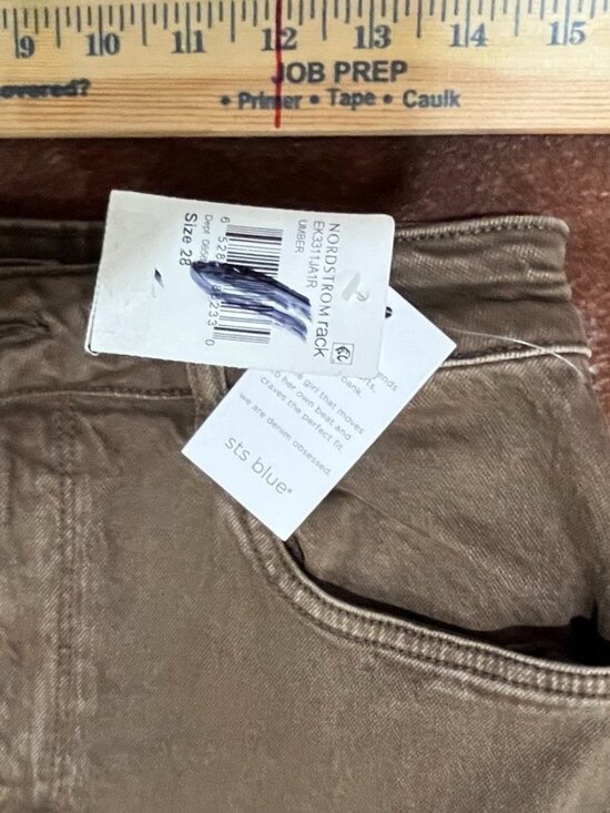 STS Blue Maddie Maxi Denim Skirt Olive Green 28 - Picture 4 of 9